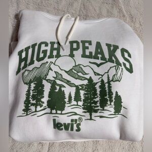 Levi’s Relaxed High Peak Hoodie White